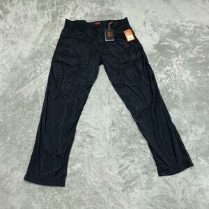 Bass Outdoor Mens All Grounds Cargo Tech Pants Tapered Fit 34 Black NWT 6283